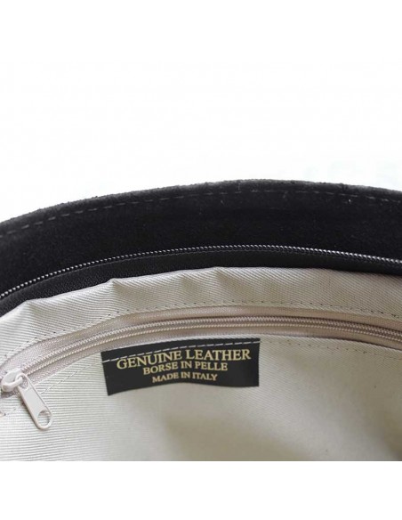 Bolso Bandolera Negro Flecos