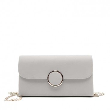 Bolso Fiesta Plata Satinado