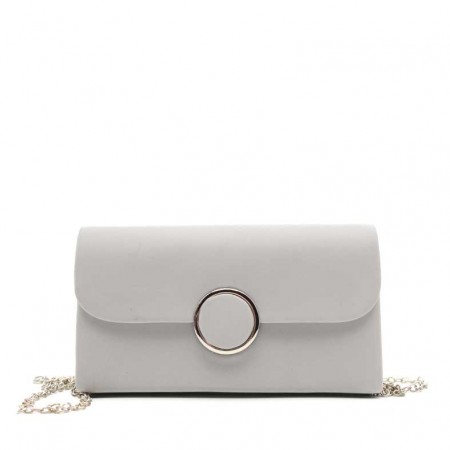 Bolso Fiesta Plata Satinado