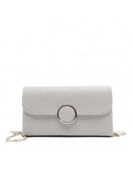 Bolso Fiesta Plata Satinado