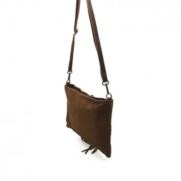 Bolso Serraje Flecos Mujer