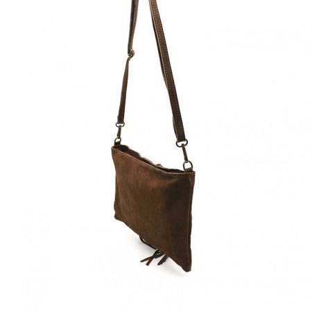 Bolso Serraje Flecos Mujer