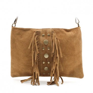 bolsos de serraje con flecos​