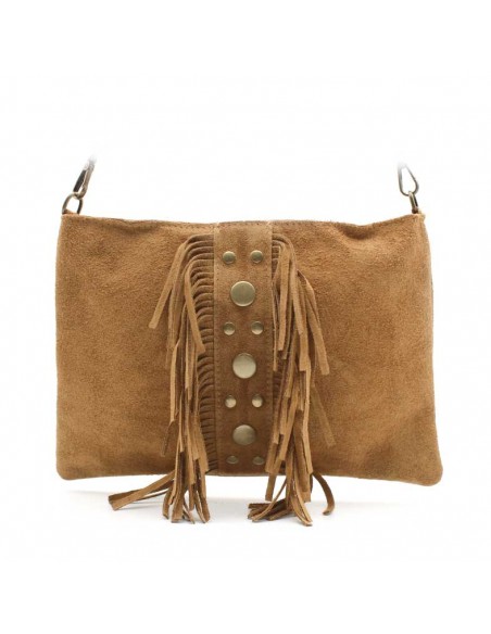 bolsos de serraje con flecos​