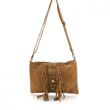 Bolso Serraje Camel Mujer