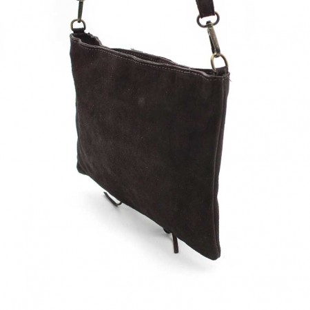 Bolso Bandolera Flecos Negro