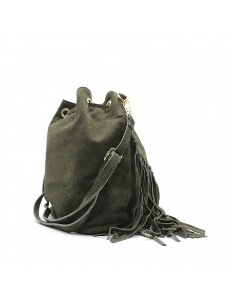 Bolso Verde Bandolera Piel