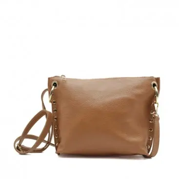 Bolso piel camel