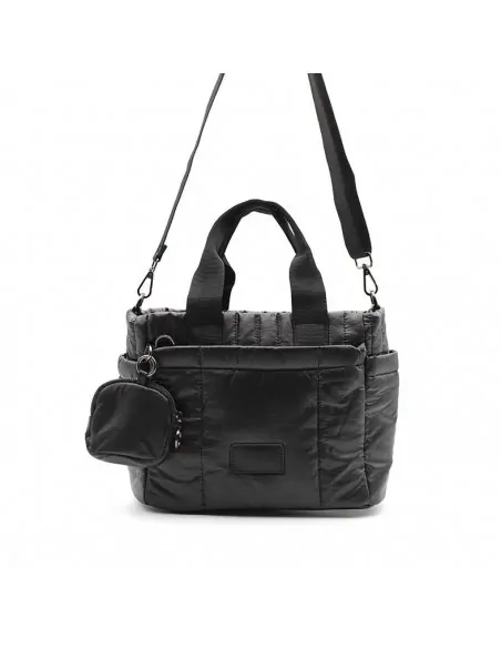 bolso bandolera negro acolchado