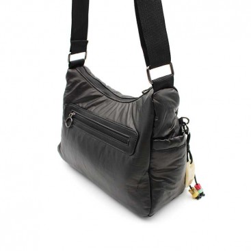 bolso acolchado negro mujer