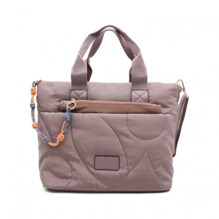 Bolso acolchado malva