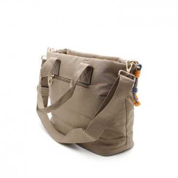 Shopper nylon taupe