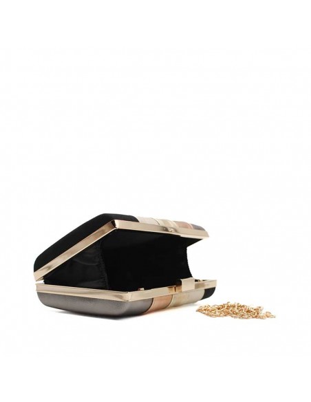 clutch de mano noche metalizado​