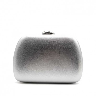 clutch plateado fiesta