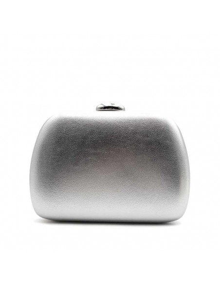 clutch plateado fiesta