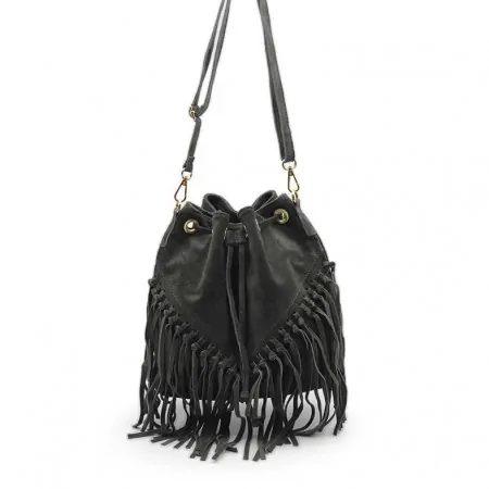 Bolso serraje negro