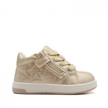 botines metalizados niña