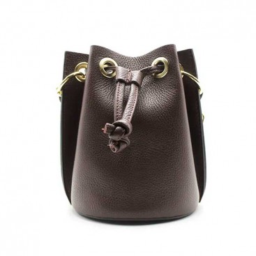 bombonera piel marrón