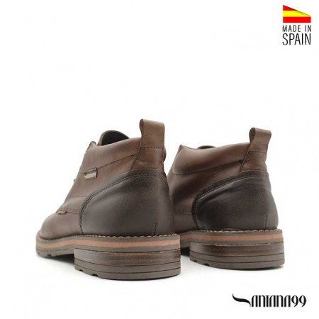 botin hombre piel marron​