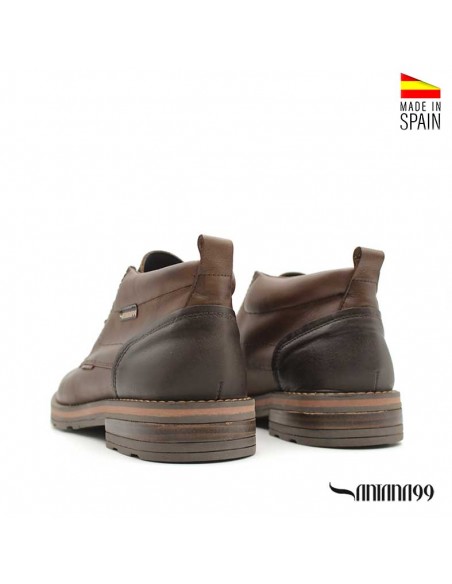 botin hombre piel marron​