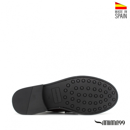 Mocasines castellano suela de goma hombre