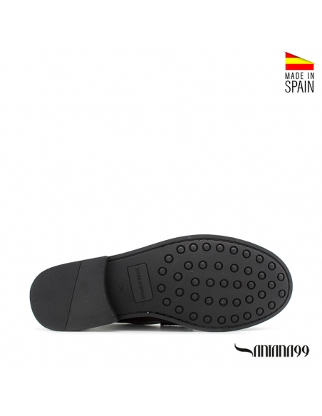 Mocasines castellano suela de goma hombre