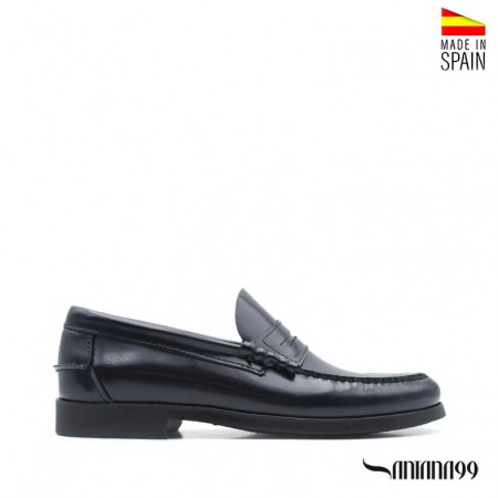 Mocasín castellano azul marino