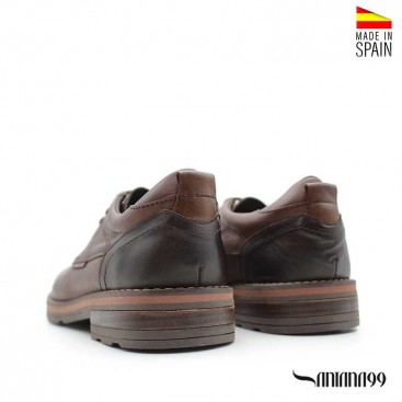 zapatos hombre piel marron​
