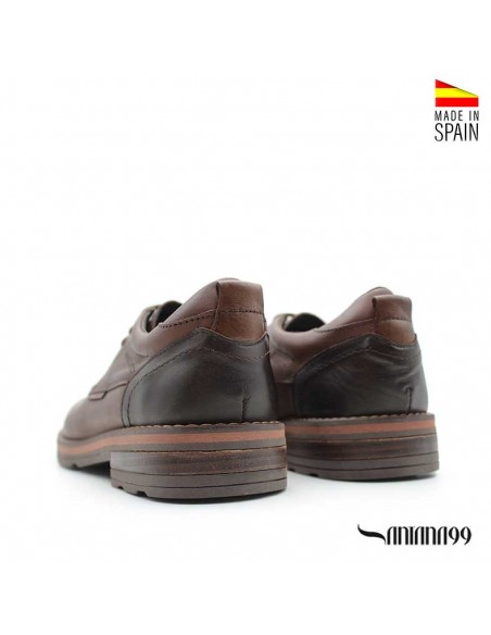 zapatos hombre piel marron​