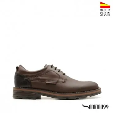 zapato piel marron hombre​