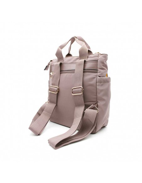 Mochila acolchada malva