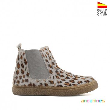 botines leopardo pelo niña