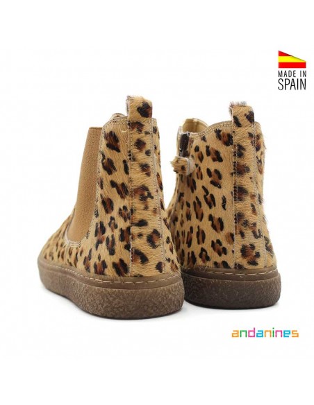 botines leopardo niña