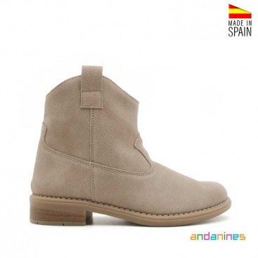 botines niña serraje cowboy