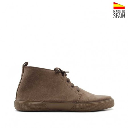 Botines de piel serraje hombre