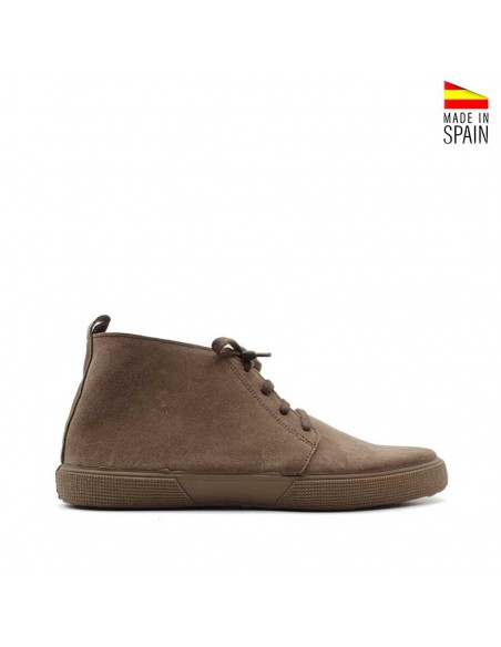 Botines de piel serraje hombre