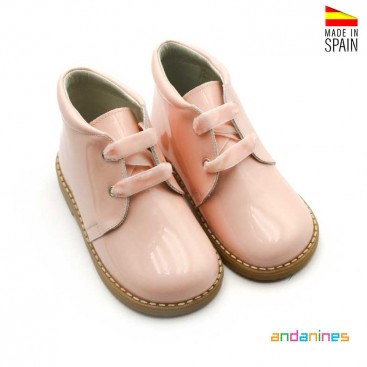 Botines charol dulces niña