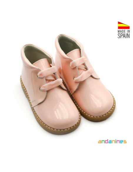 Botines charol dulces niña
