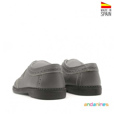 Zapatos ceremonia niño gris