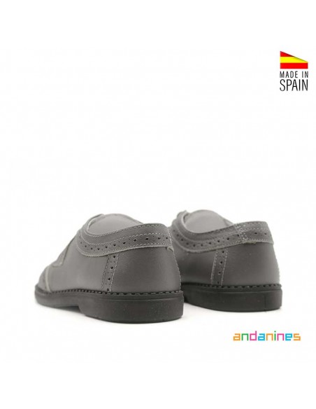 Zapatos ceremonia niño gris