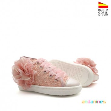 Botines glitter niña