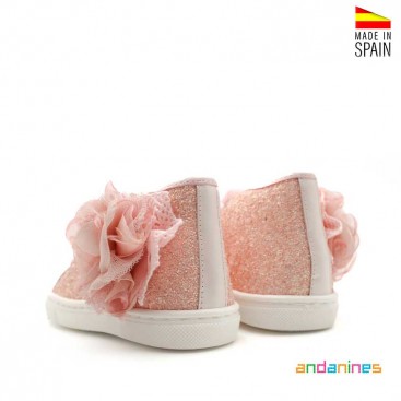 Botines elegantes glitter