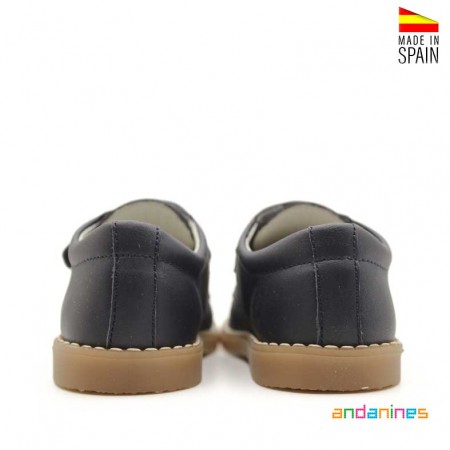 Zapatos elegantes niño azul marino