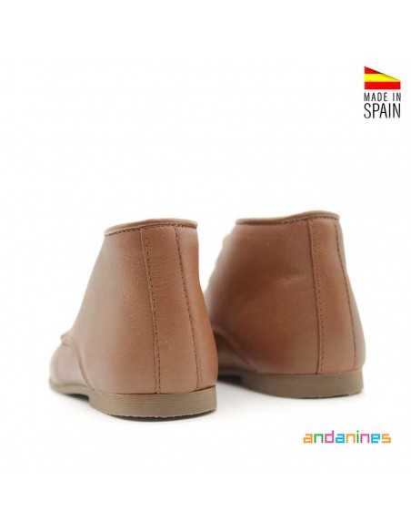 botines marrones cordones