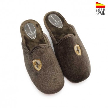 zapatillas casa hombre invierno marrones vista superior