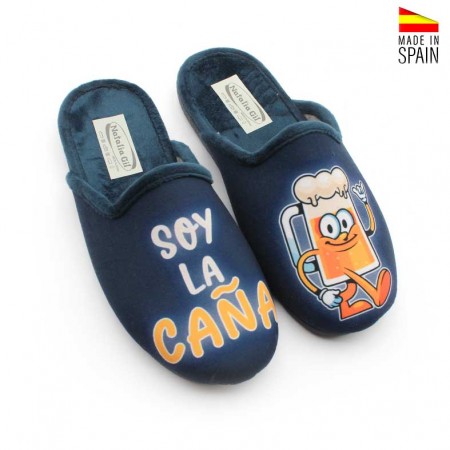 Zapatillas hombre con dibujo cerveza divertidas