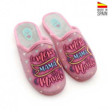 zapatillas de casa con mensaje​