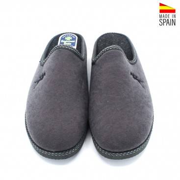 zapatilla de casa gris para hombre