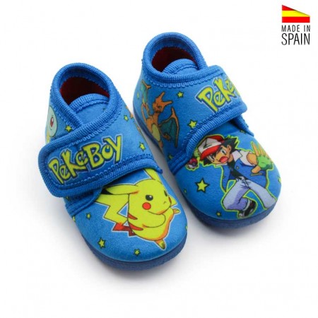 zapatillas casa bebé azules