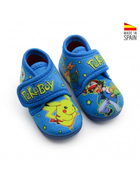 zapatillas casa bebé azules